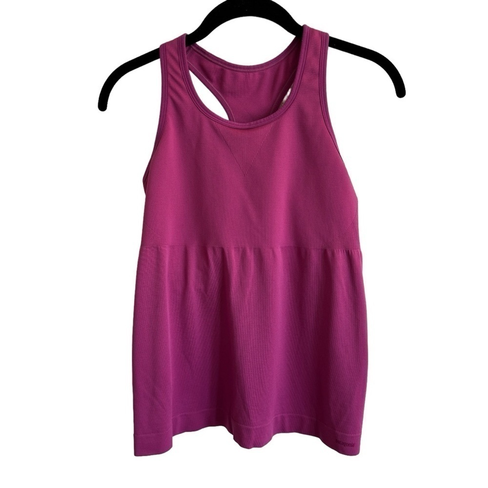 Patagonia Purple Racerback Activewear Tank, Built in Bra, Size M